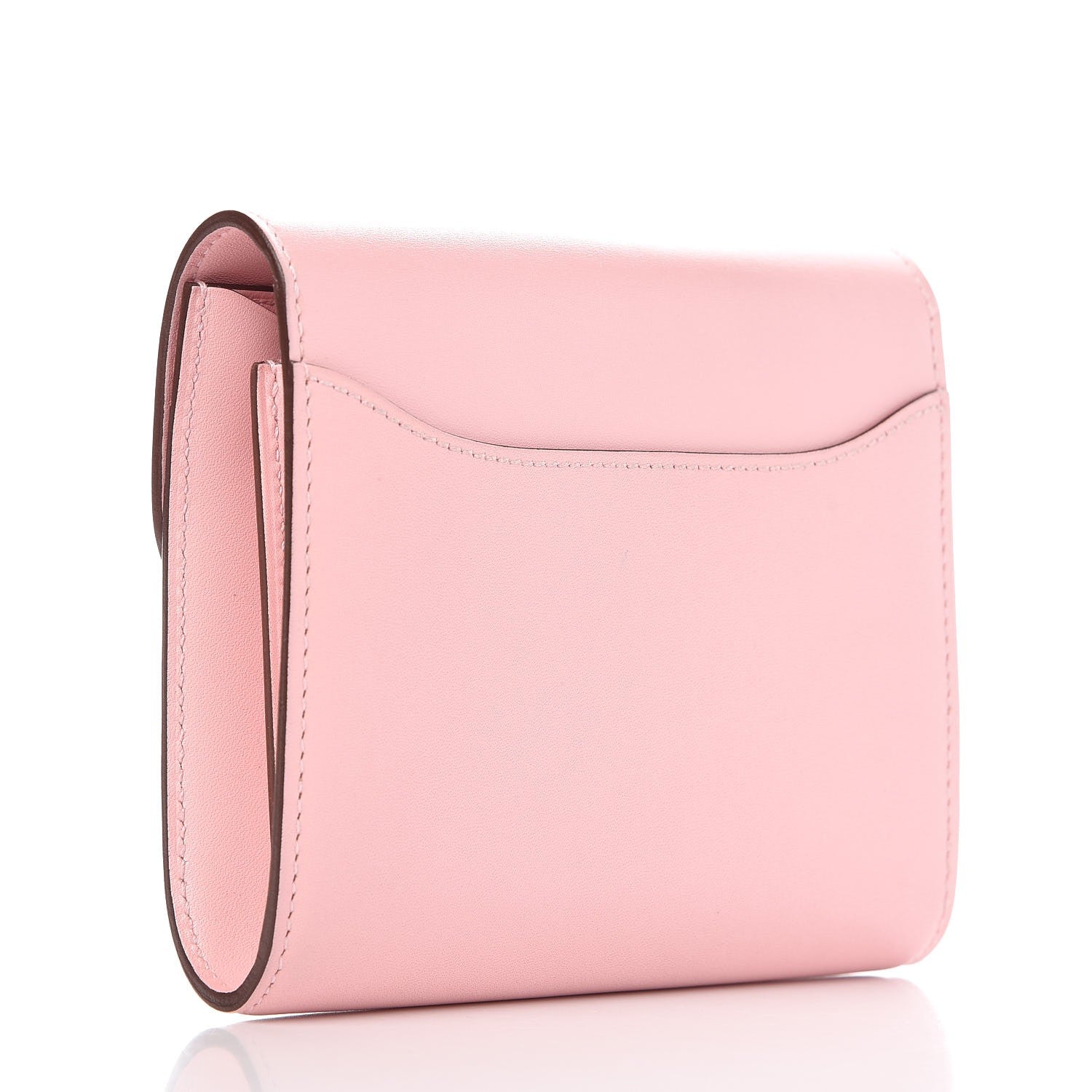 Hermes Tadelakt Lizard Constance Short Wallet Rose Sakura Bougainvillea 3 of 15