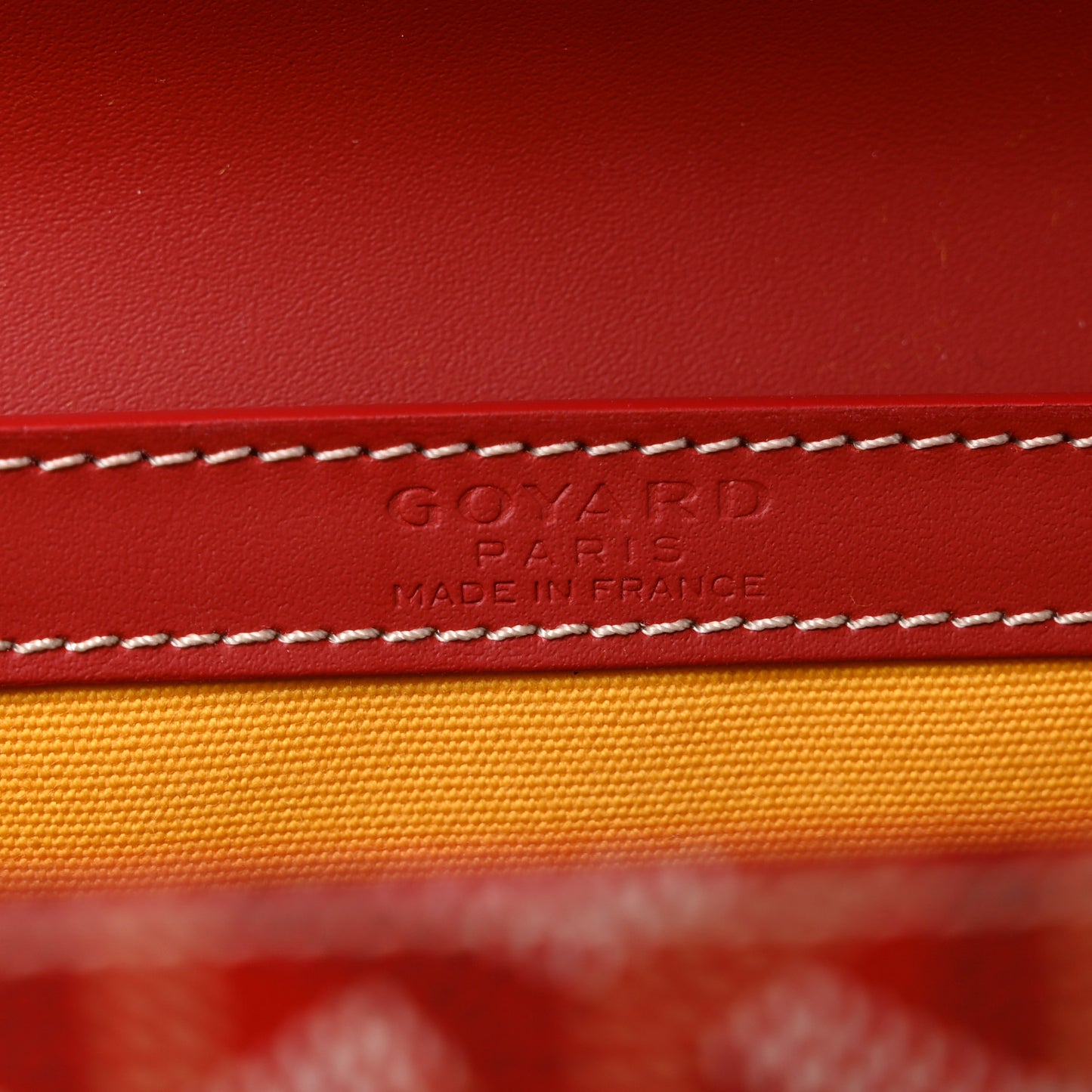 Goyardine Structure Mini Saigon Red