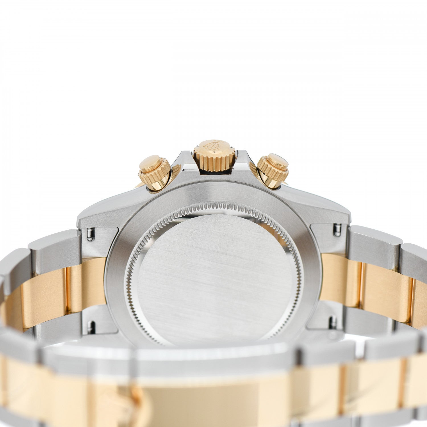 Rolex Stainless Steel 18K Yellow Gold Diamond Black Mother of Pearl 40mm Oyster Perpetual Cosmograph Daytona Watch 116503 4 of 5