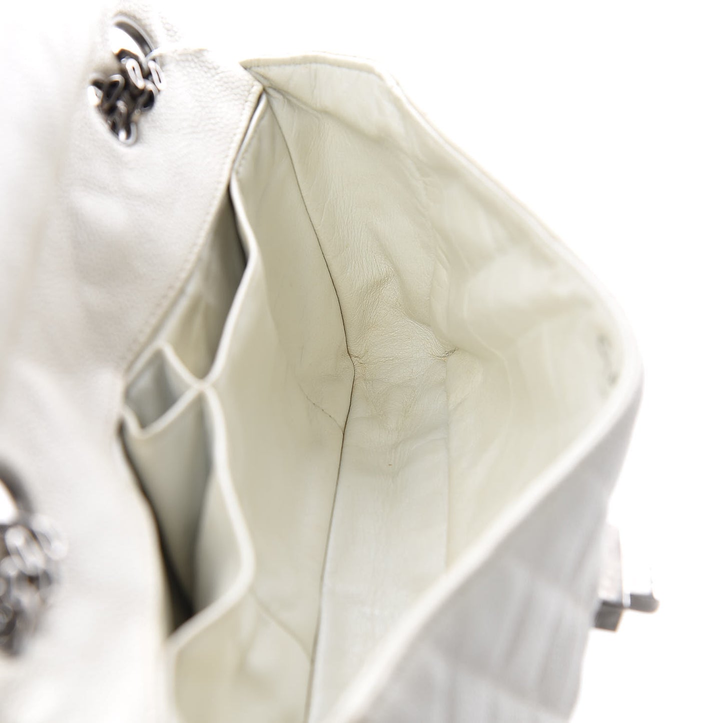Caviar Quilted 2.55 Reissue East West Flap White