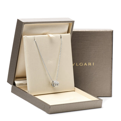 Bulgari 18K White Gold Diamond Serpenti Viper Pave Pendant Necklace 7 of 7
