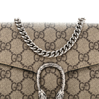 Gucci GG Supreme Monogram Mini Dionysus Chain Wallet Beige Black 8 of 13