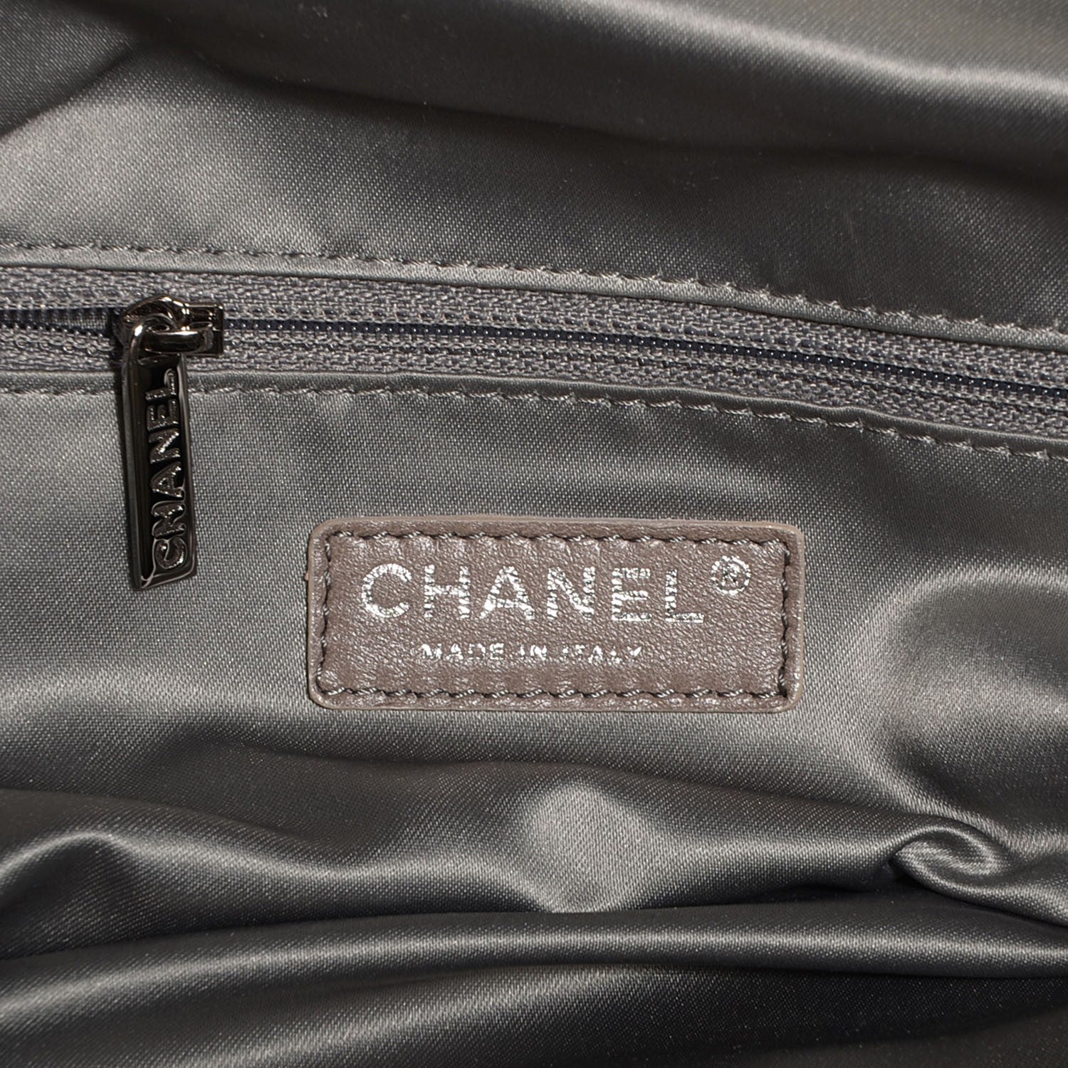 Chanel Distressed Lambskin Lady Braid Large Satchel Dark Grey 6 of 7