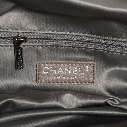 Chanel Distressed Lambskin Lady Braid Large Satchel Dark Grey 6 of 7