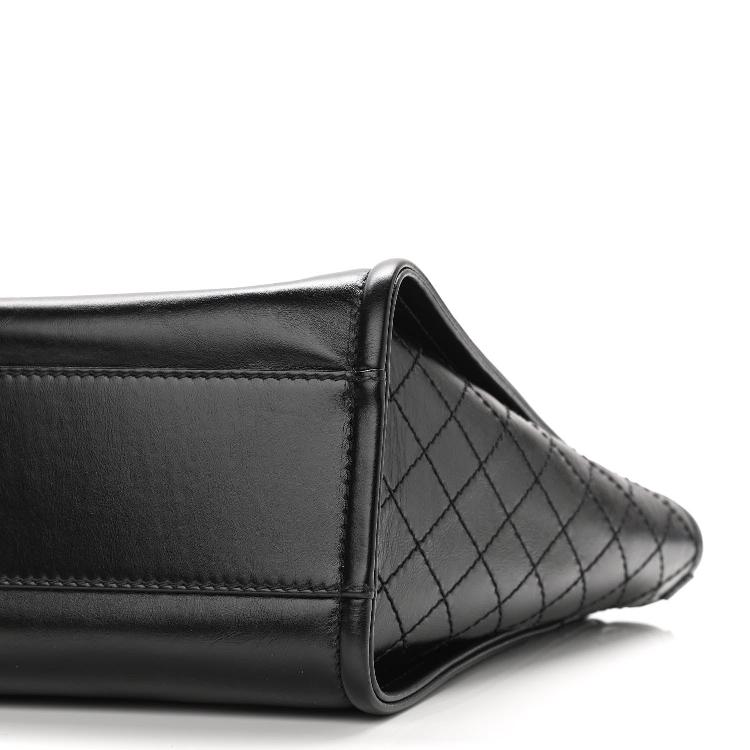 Chanel Aged Calfskin Small Charms Deauville Tote Black 10 of 10