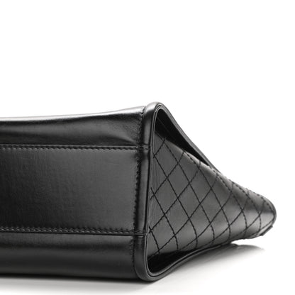 Chanel Aged Calfskin Small Charms Deauville Tote Black 10 of 10