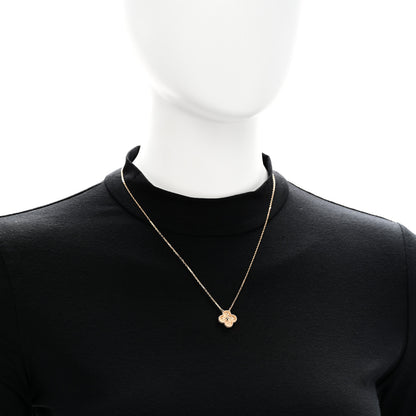 Van Cleef & Arpels 18K Yellow Gold Vintage Alhambra Pendant Necklace 2 of 5