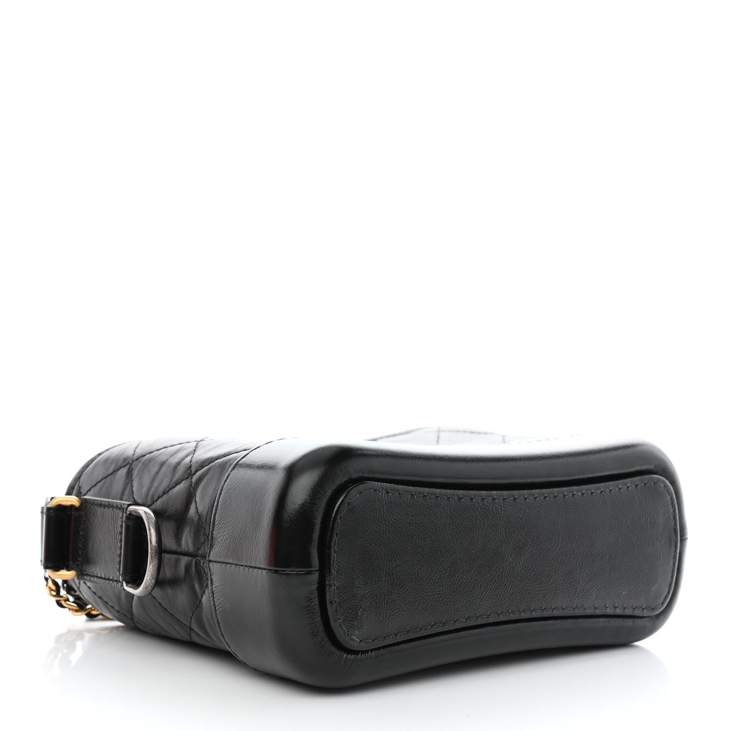 Chanel Aged Calfskin Quilted Small Gabrielle Hobo Black 4 of 11