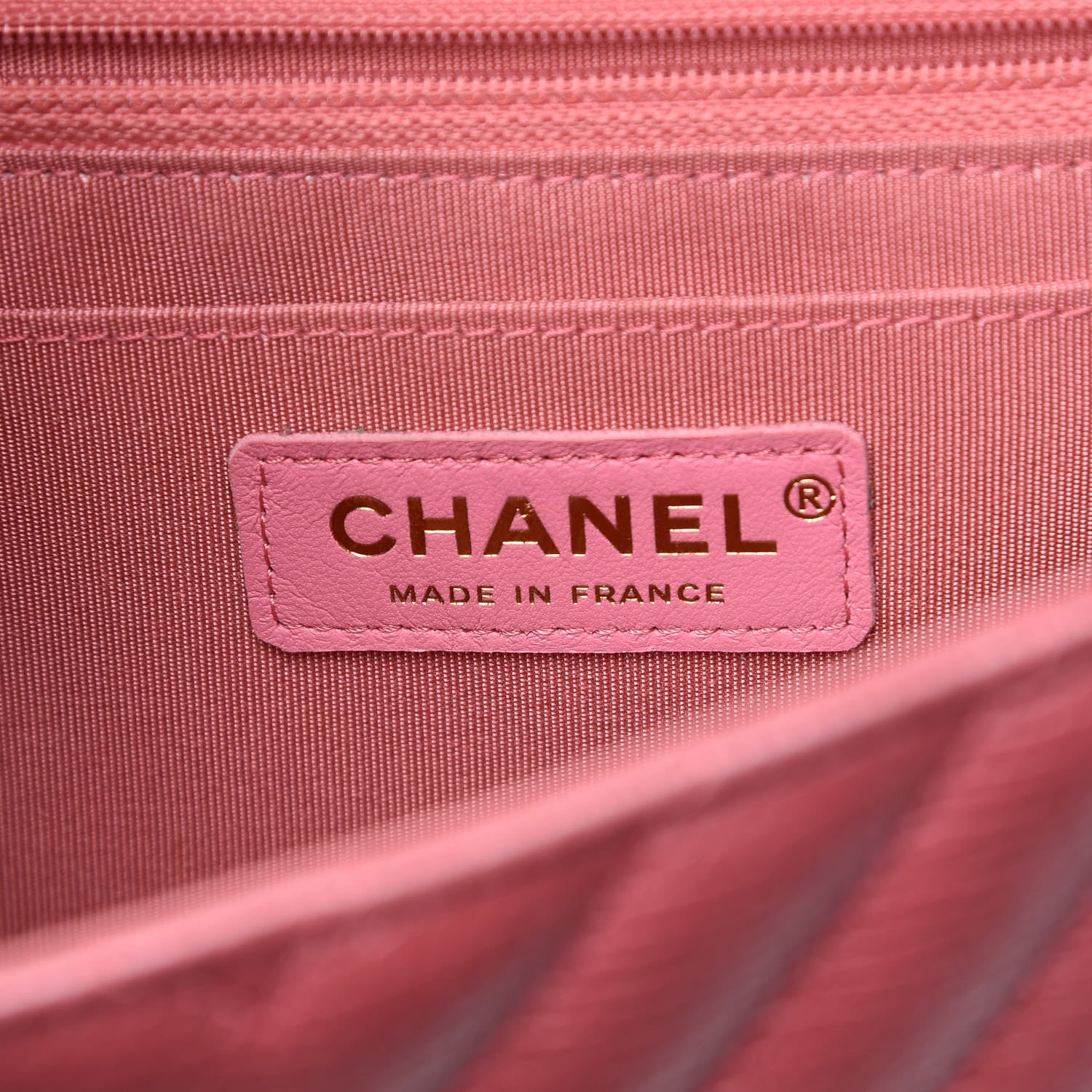 Chanel Calfskin Chevron Quilted Statement Flap Pink 7 of 9