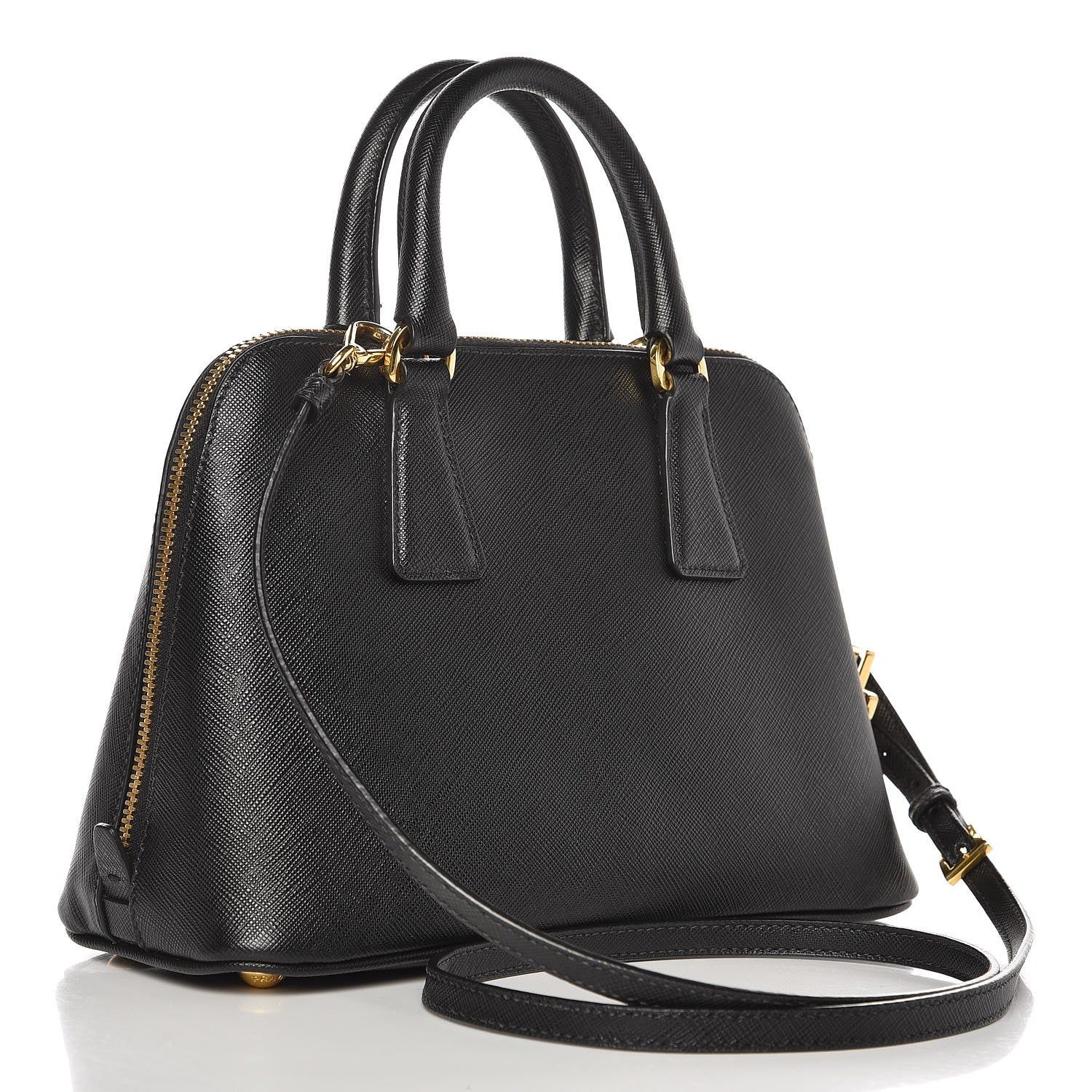 Prada Saffiano Lux Small Promenade Tote Black 4 of 9