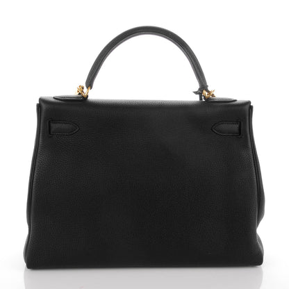 Hermes Togo Kelly Retourne 32 Black 4 of 22
