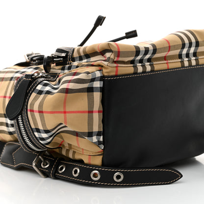 Burberry Nylon Vintage Check Medium Rucksack Backpack Antique Yellow 8 of 13