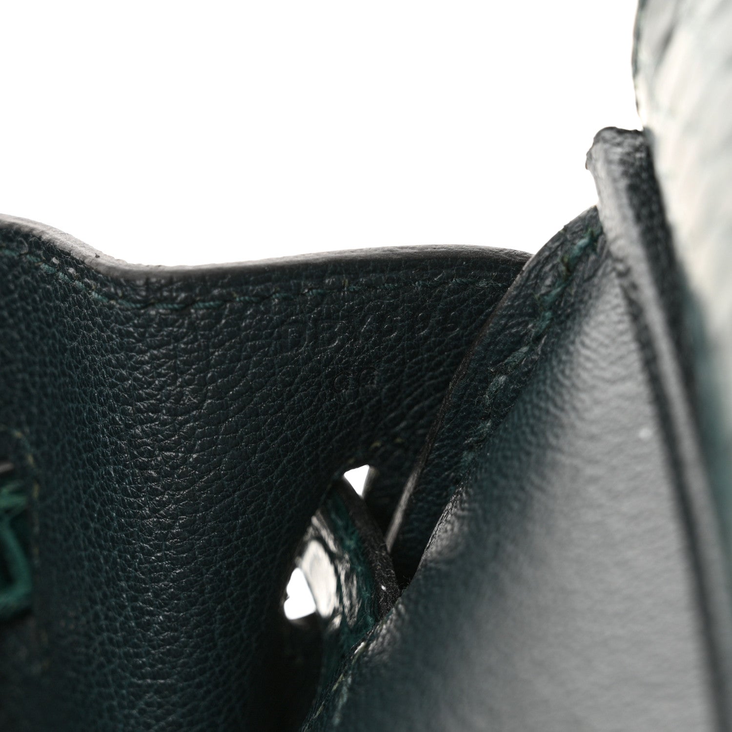 Hermes Togo Matte Alligator Birkin Touch 30 Vert Cypress 7 of 12