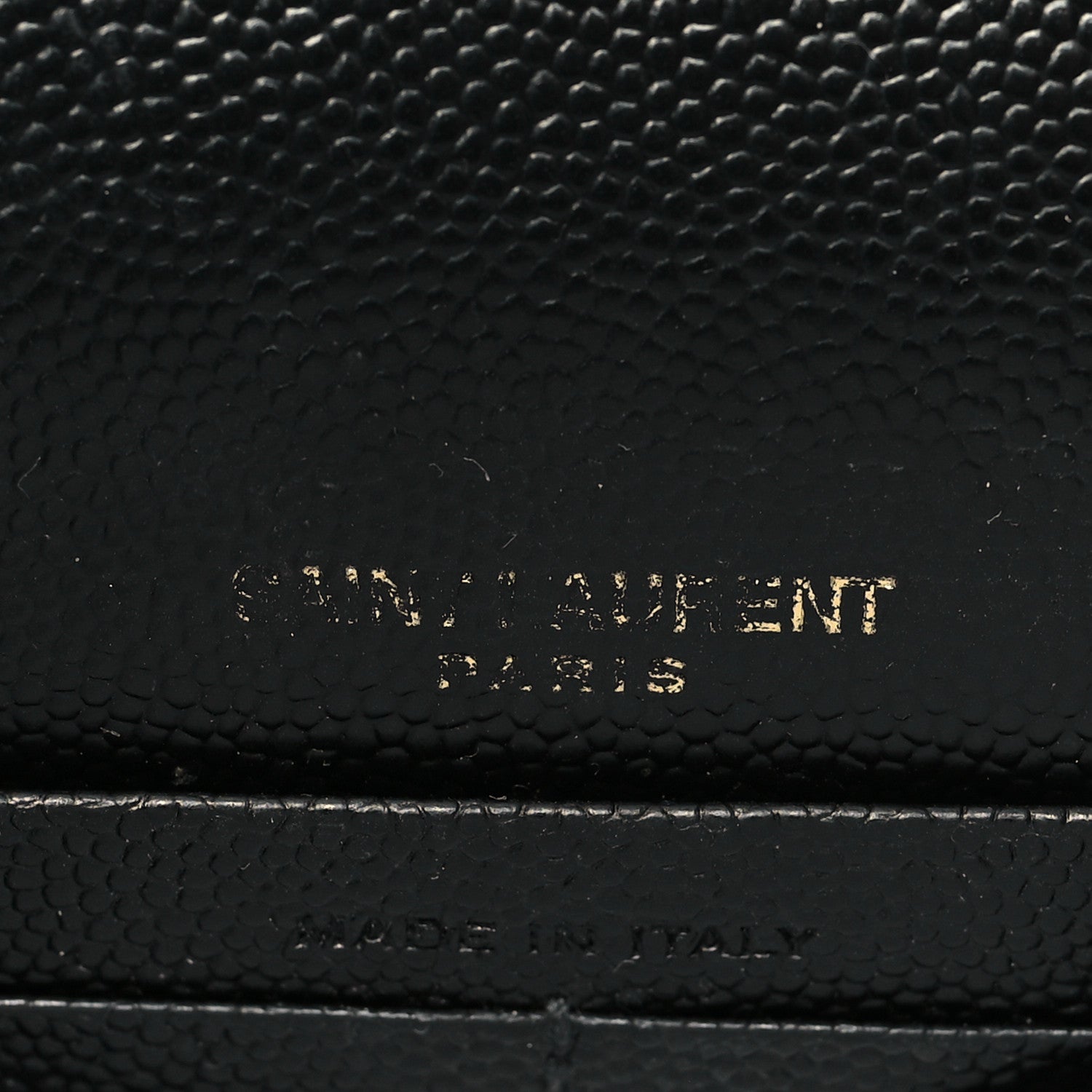 Saint Laurent Grain De Poudre Classic Monogram Kate Tassel Chain Wallet Black 6 of 11