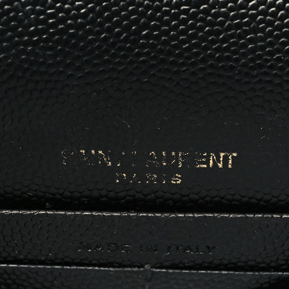Saint Laurent Grain De Poudre Classic Monogram Kate Tassel Chain Wallet Black 6 of 11