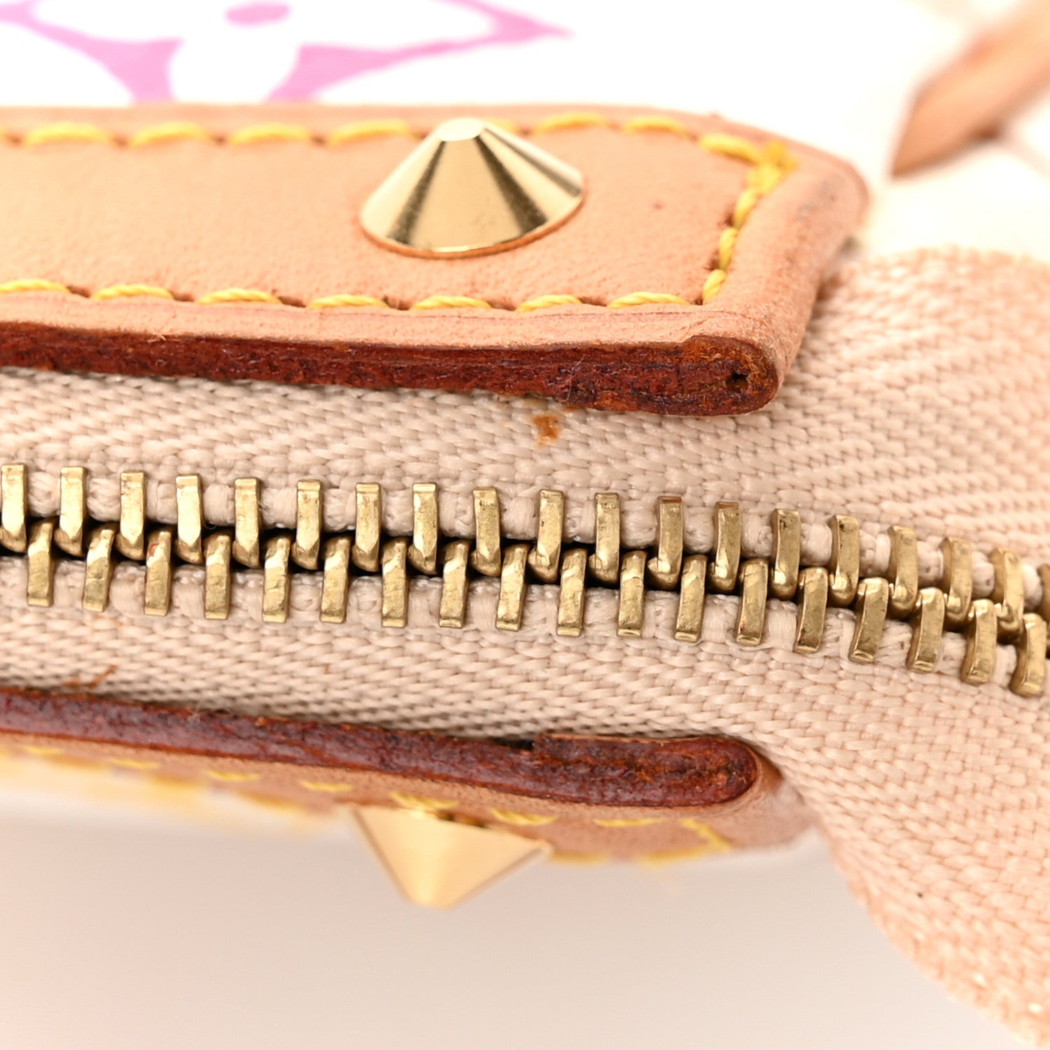 Louis Vuitton Monogram Multicolor Pochette Accessories White 10 of 10
