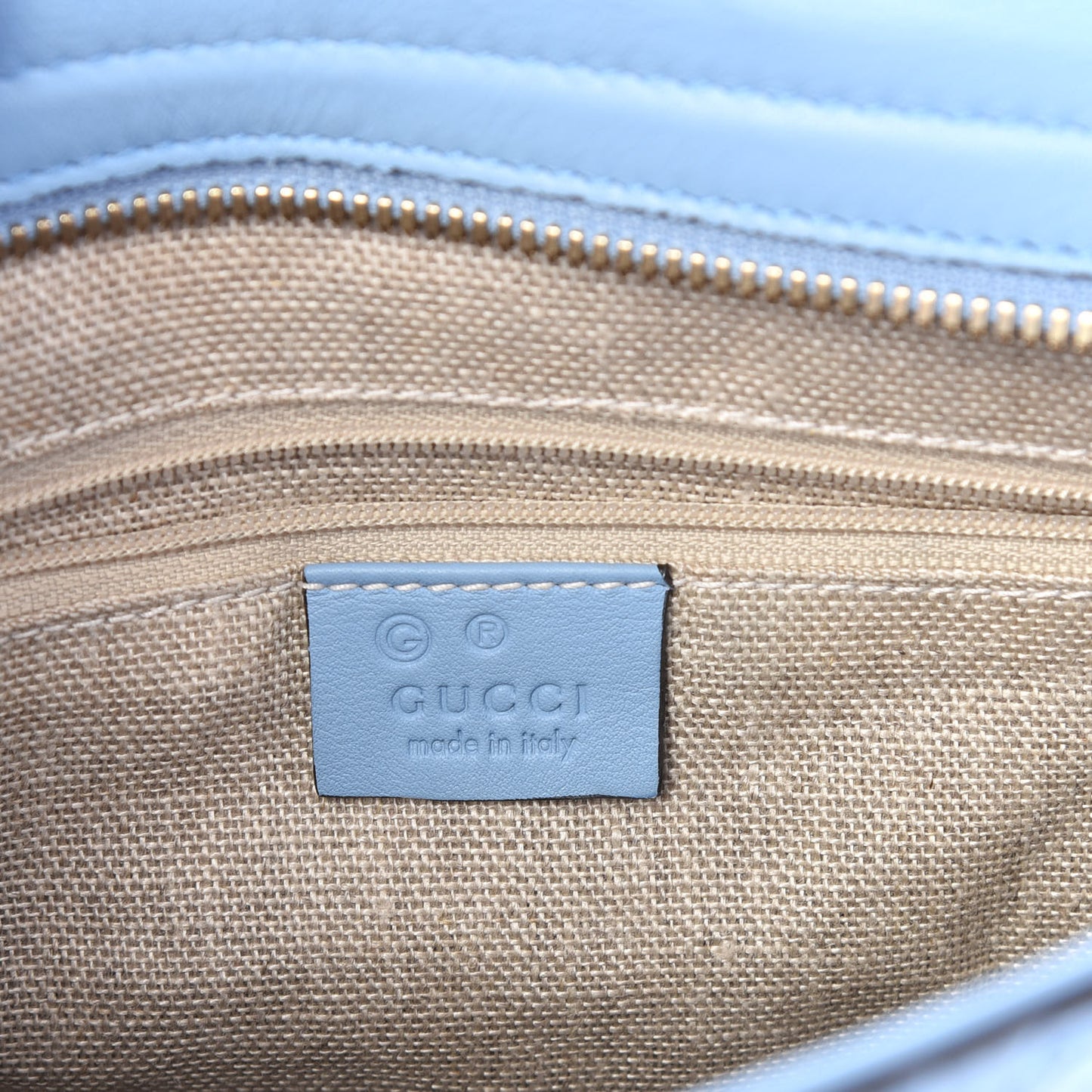 Microguccissima Small Bree Tote Mineral Blue