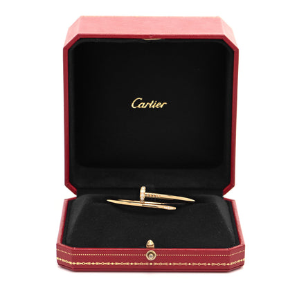 Cartier 18K Pink Gold Diamond Juste Un Clou Bracelet 16 5 of 5
