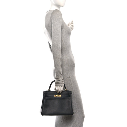 Hermes Togo Kelly Retourne 28 Black 2 of 10