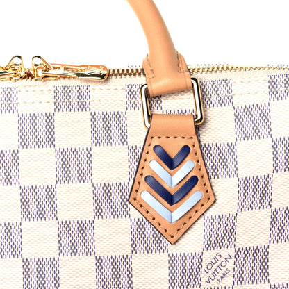 Louis Vuitton Damier Azur Braided Speedy Bandouliere 30 Blue 11 of 11