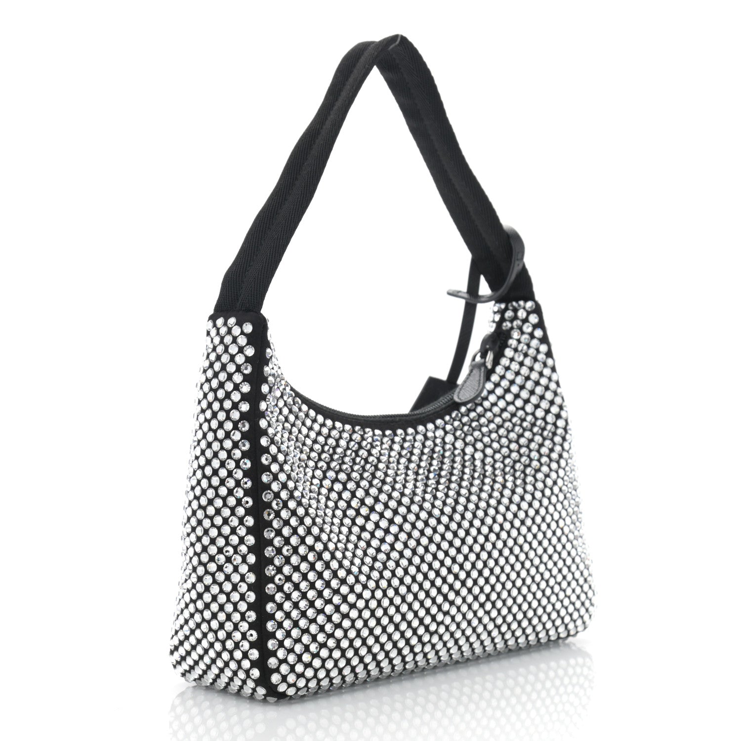 Prada Satin Crystal Mini Re-Edition 2000 Bag Cristal 3 of 10