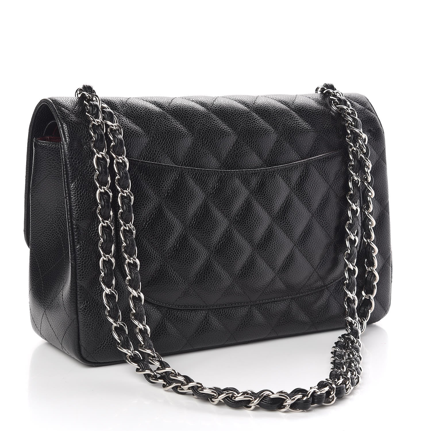 Chanel Caviar Quilted Jumbo Double Flap Black 3 of 10