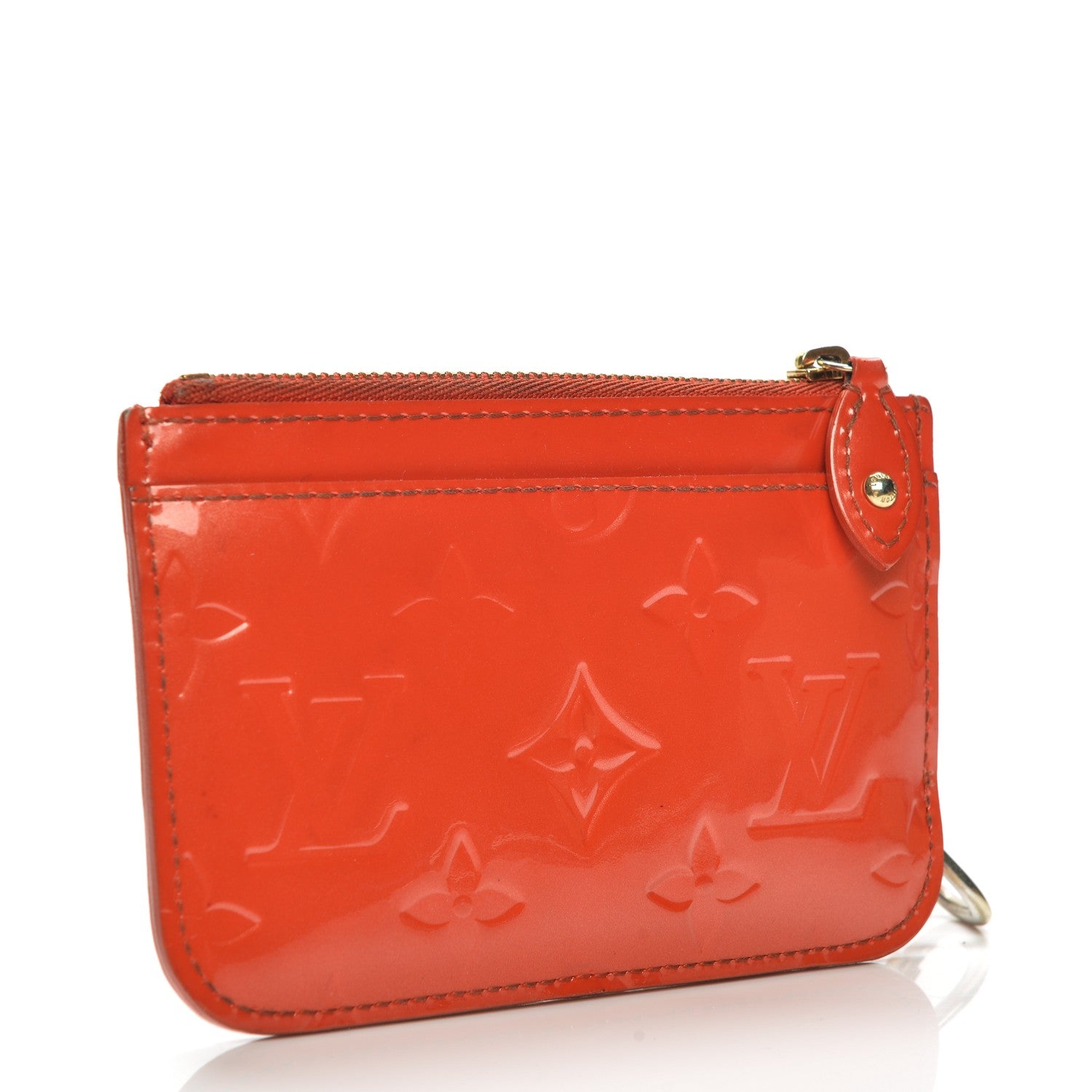 Louis Vuitton Vernis Key Pouch Orange 3 of 8