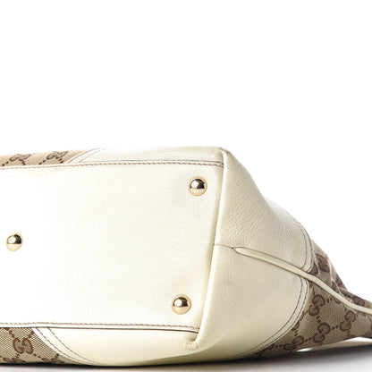 Gucci Monogram Medium New Britt Tote Off White 8 of 11