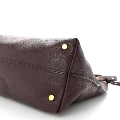 Tom Ford Grained Calfskin Alix Padlock Zip Tote Burgundy 9 of 12