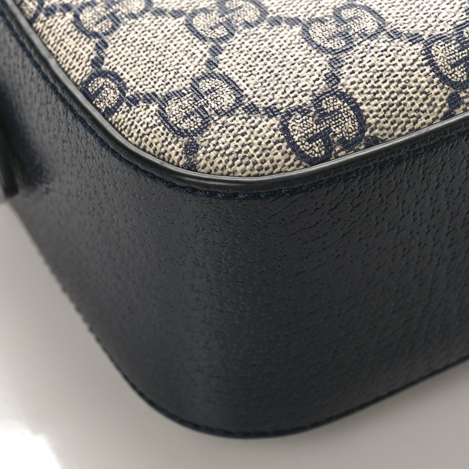 Gucci GG Supreme Monogram Textured Dollar Calfskin Web Small Ophidia Camera Bag Beige Blue 7 of 8