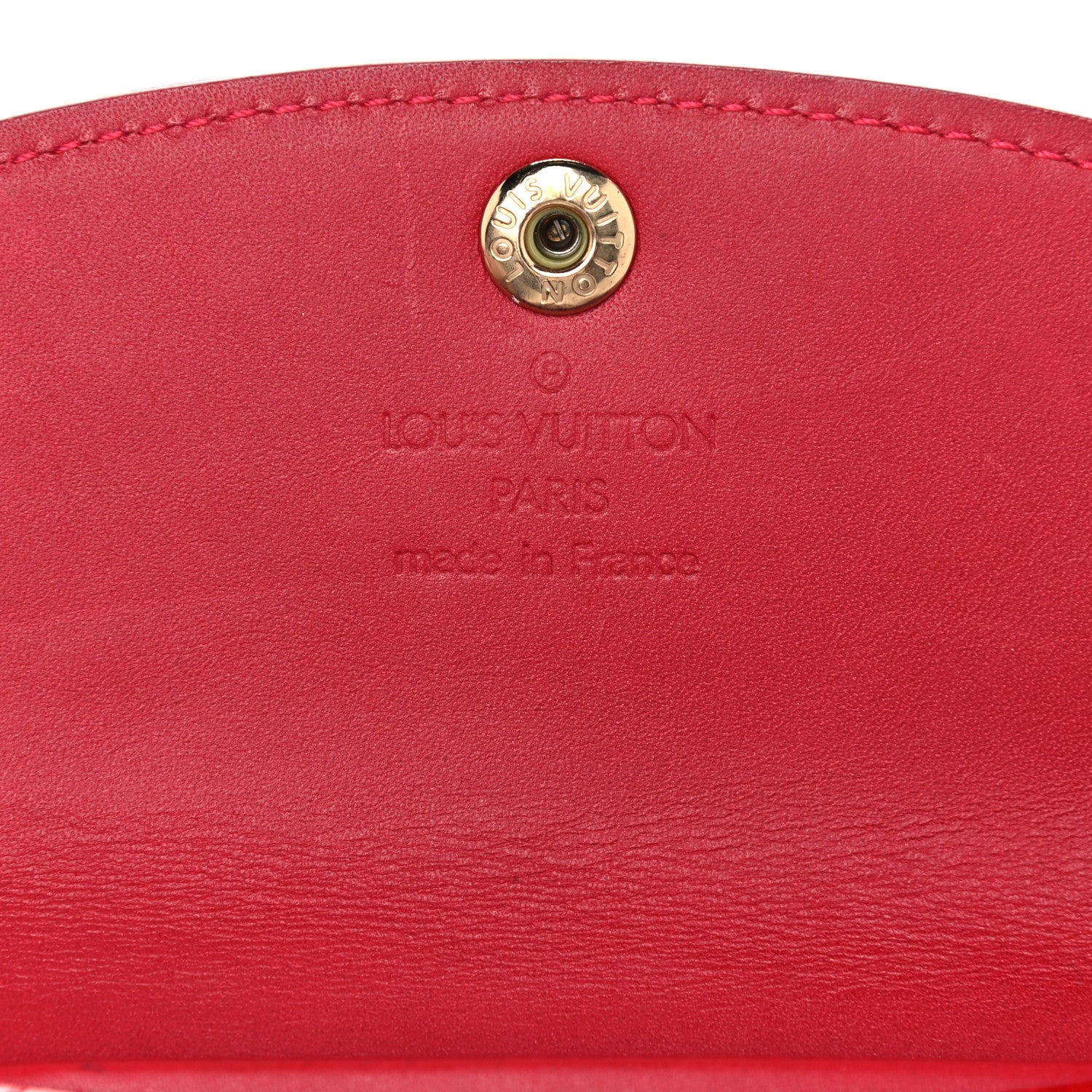 Louis Vuitton Vernis Envelope Plate Pouch Pomme D'Amour 6 of 7