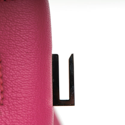 Hermes Chevre Bi-Color Horseshoe Birkin 30 Rose Shocking Iris 19 of 27