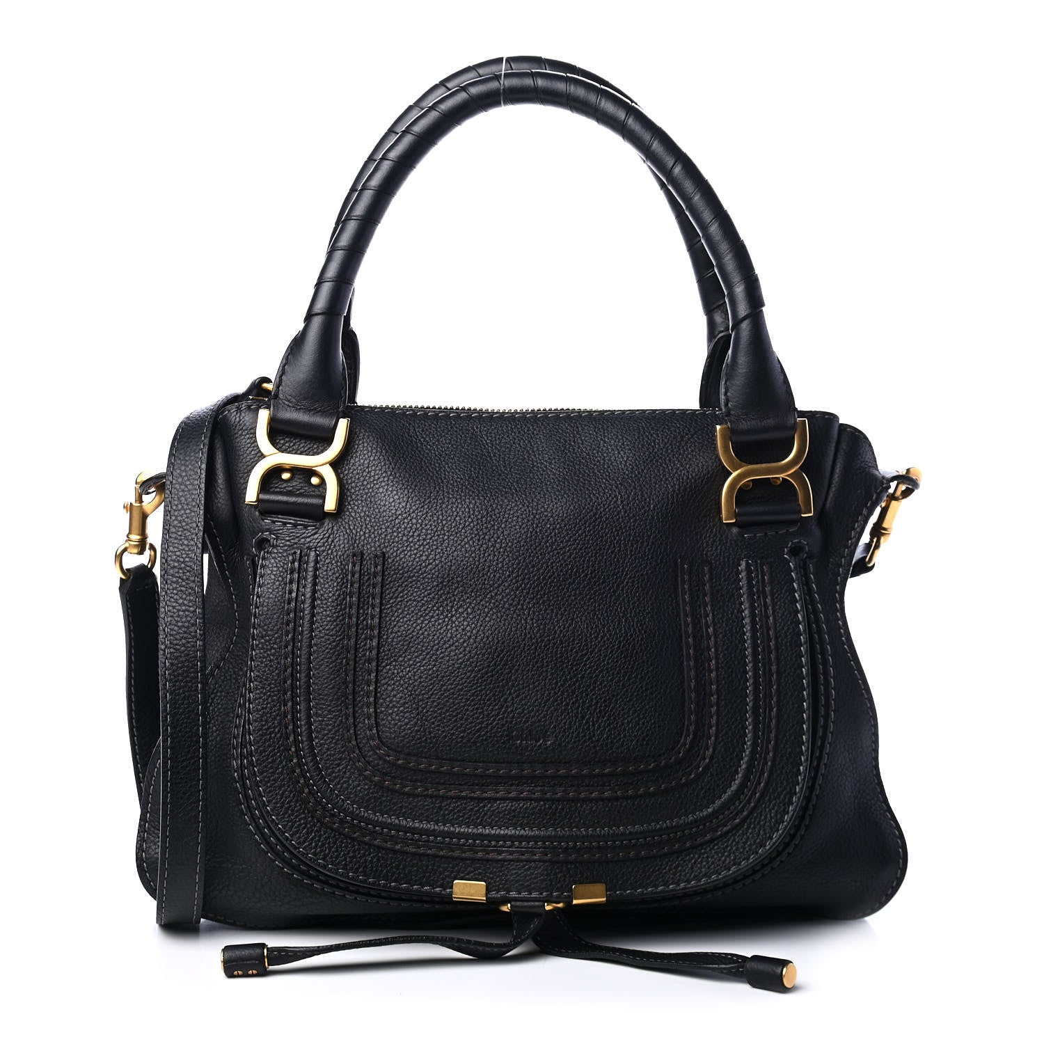 Chloe Calfskin Medium Marcie Satchel Black 1 of 9