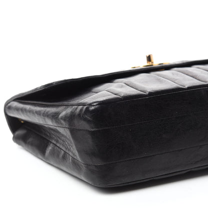 Chanel Lambskin Vertical Quilted Medium Single Flap Black 7 of 15