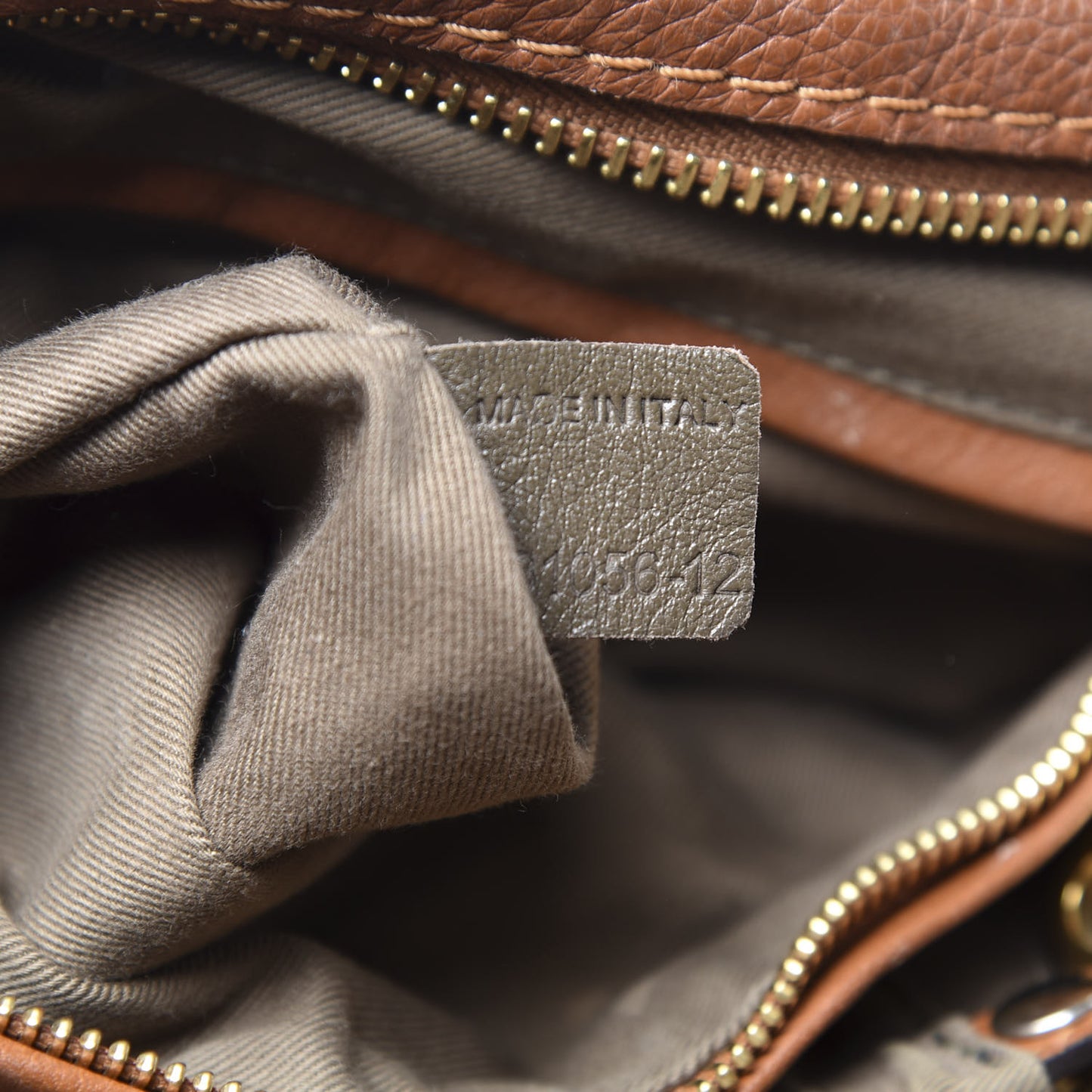 Calfskin Large Marcie Satchel Tan