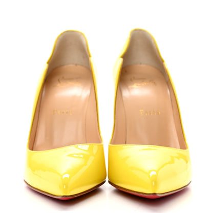 Christian Louboutin Calfskin Hot Chick 100 Pumps 37 Citrus 2 of 9