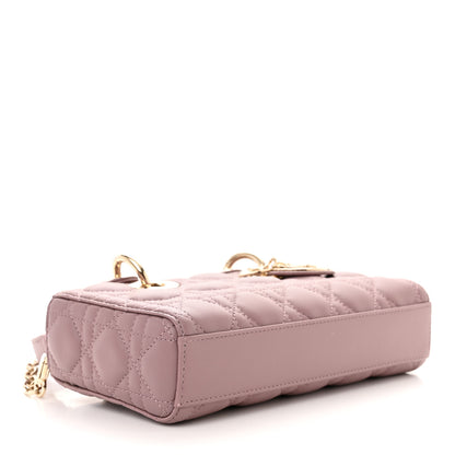Christian Dior Lambskin Cannage Small Lady D-Joy Peony Pink 4 of 12