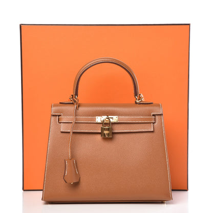 Hermes Epsom Kelly Sellier 25 Gold 46 of 46