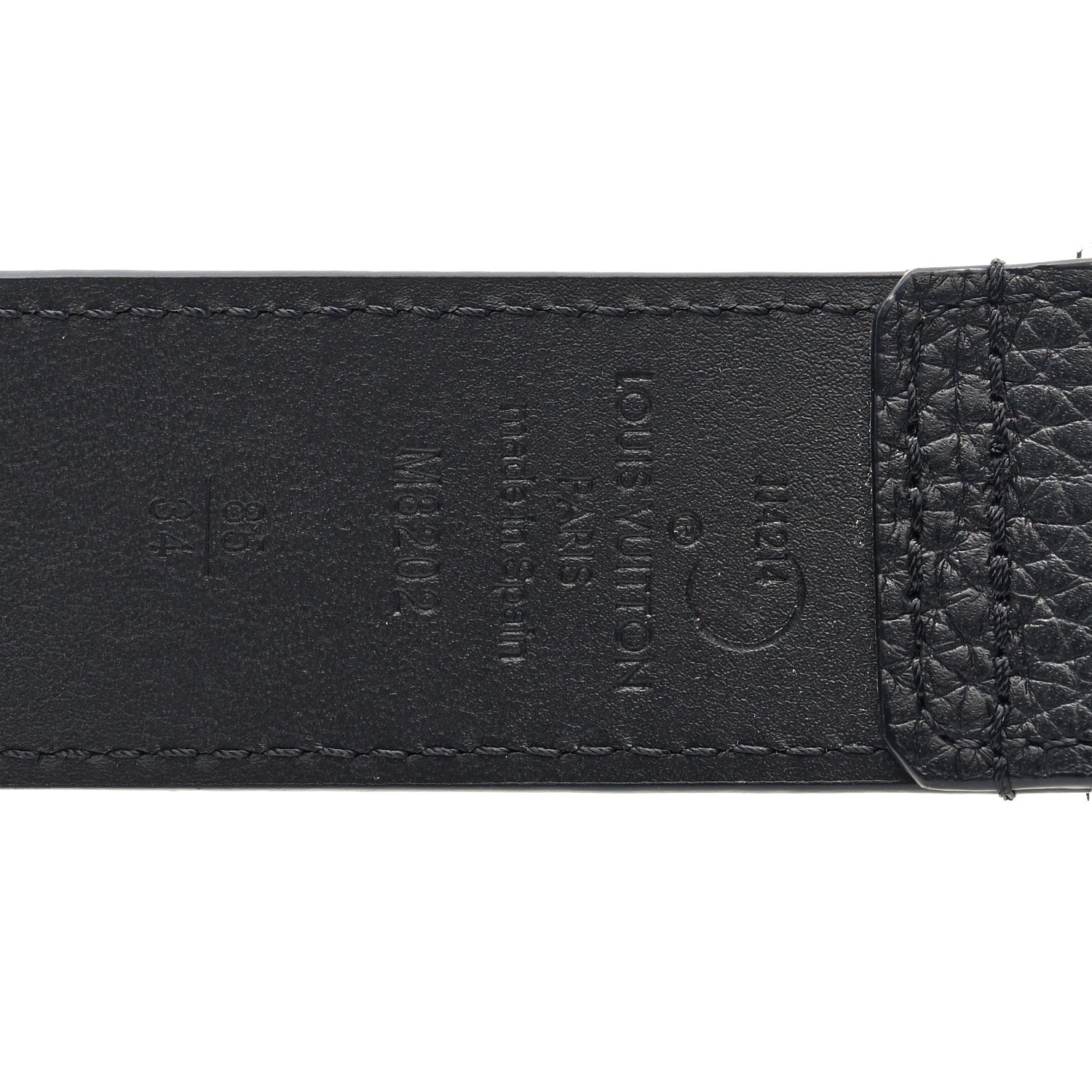 Louis Vuitton Taurillon 35mm Pont Neuf Belt 85 34 Black 85/34 Black 3 of 4