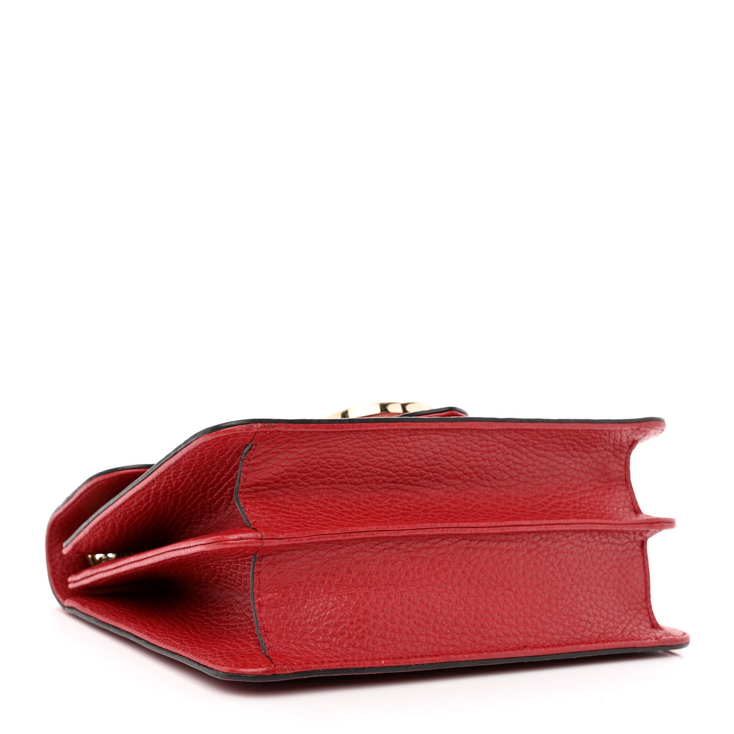 Gucci Dollar Calfskin Small Interlocking G Shoulder Bag Red 4 of 13