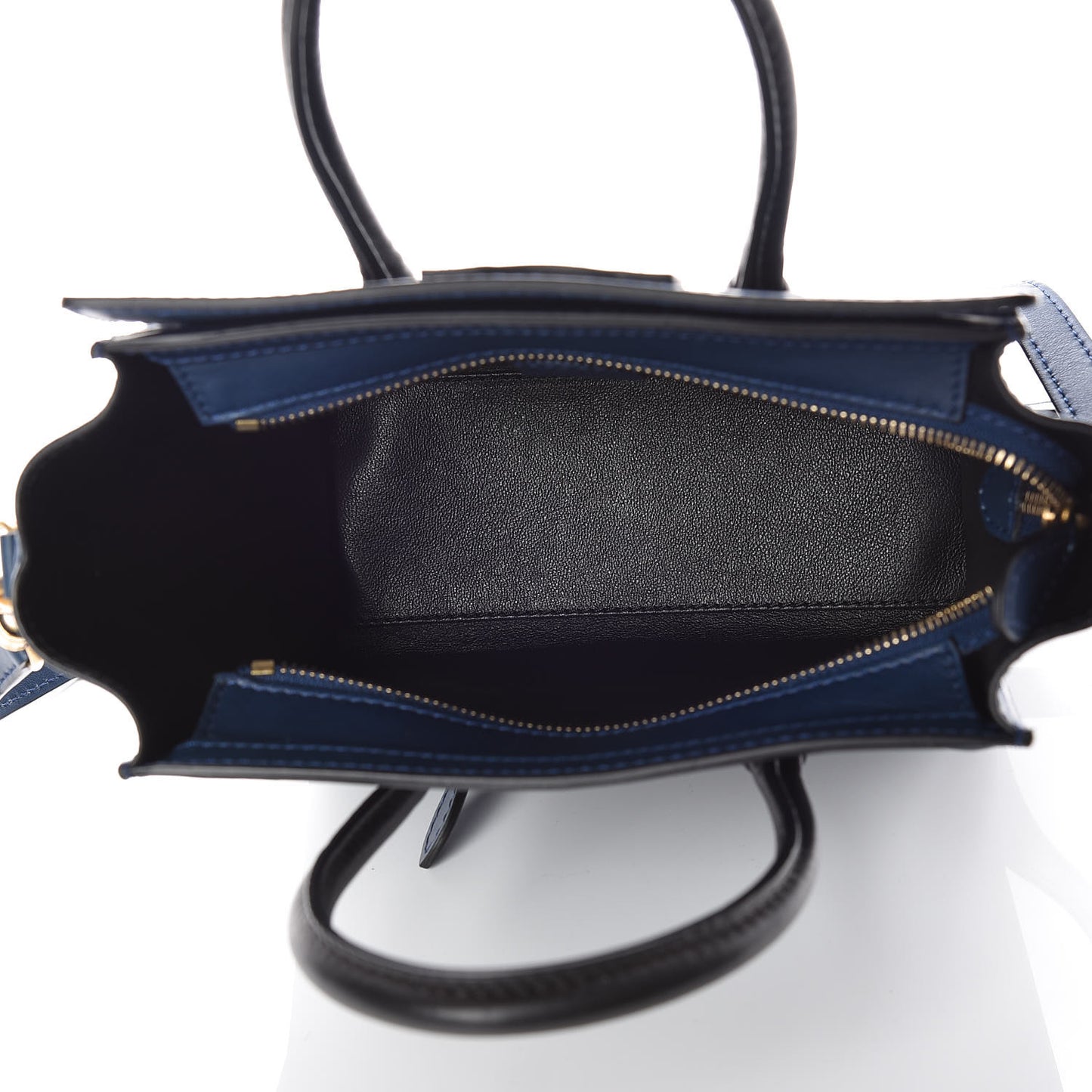 Smooth Calfskin Nano Luggage Ocean Blue