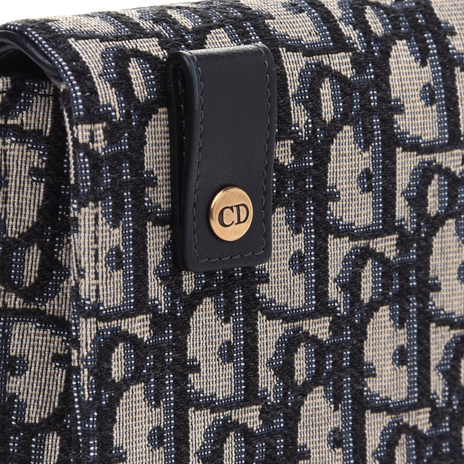 Christian Dior Oblique Saddle Belt Bag Blue 7 of 10