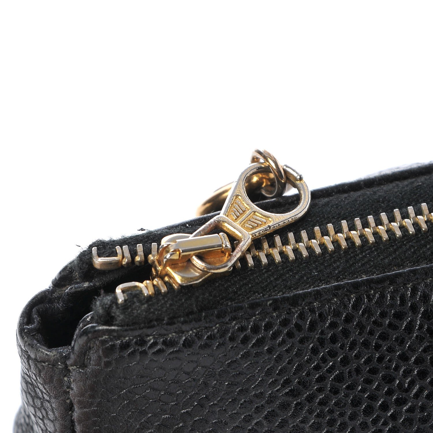 Chanel Caviar Timeless CC Cosmetic Pouch Black 9 of 10
