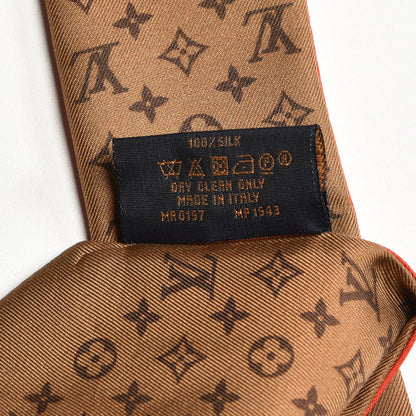 Louis Vuitton Silk Monogram Kabuki Stickers BB Bandeau Rouge 5 of 5