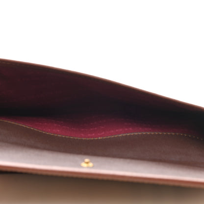 Burberry Haymarket Check Penrose Continental Wallet Tan 5 of 10