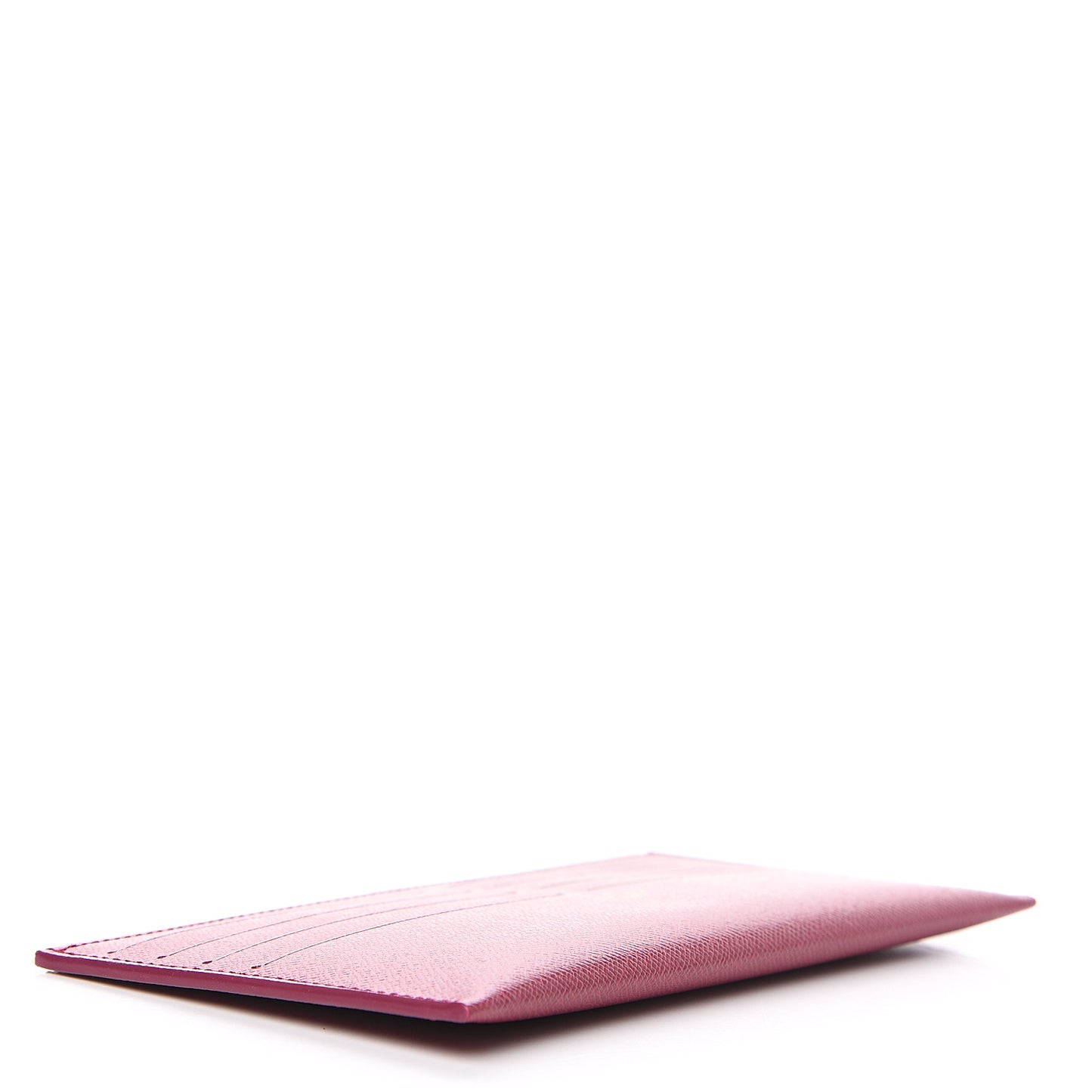Calfskin Felicie Card Holder Insert Fuchsia