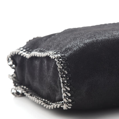 Stella McCartney Embellished Shaggy Deer Small Falabella Fold Over Tote Black 7 of 8