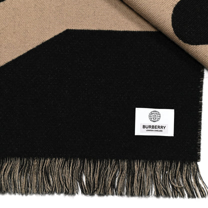 Burberry Wool Jacquard Logo Scarf Archive Beige 5 of 5