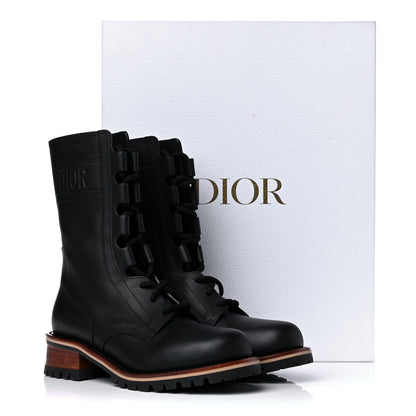 Christian Dior Calfskin Dior Quest 35mm Hiking Boots 37.5 Black 13 of 13