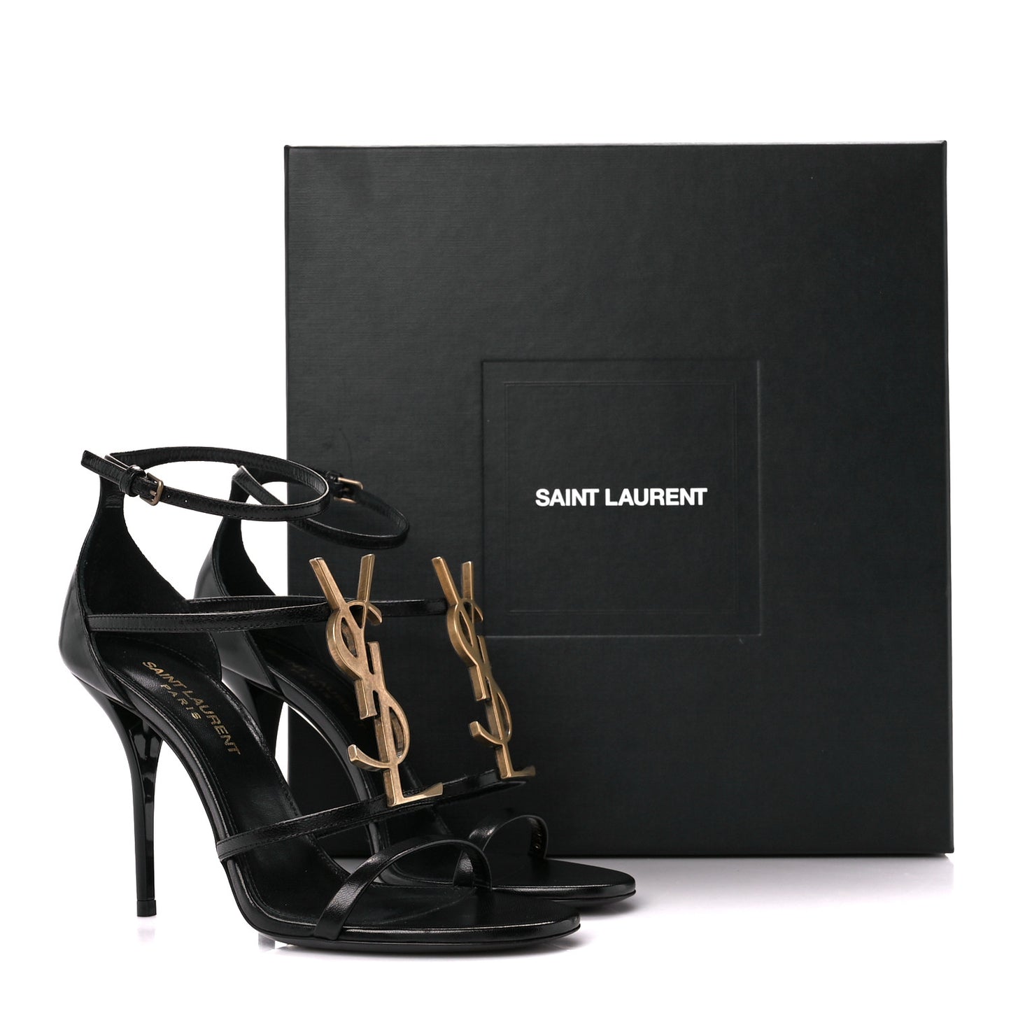 Patent Cassandra 100 Sandals 36.5 Black